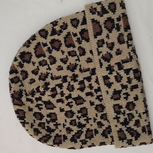 Wet Seal Leopard Knit Beanie